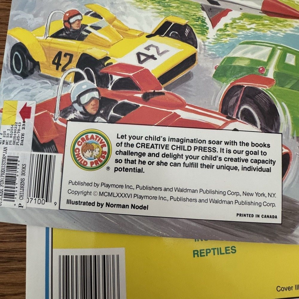 VTG 80s-90s Coloring & Punch Out Sticker Activity Books 10 Creative Child Press - Picture 6 of 7